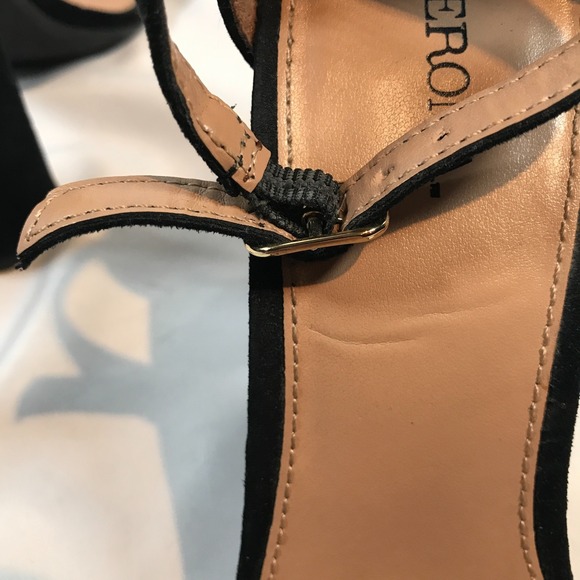 Merona Slingback Open Toe Block Heels Buckle Strap Womens US 8 EU 38.5 UK 6 - Picture 9 of 13